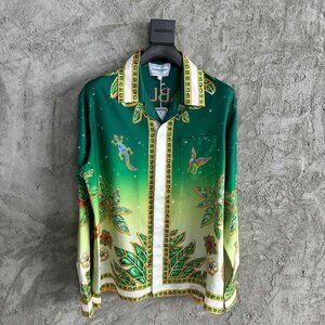 Casablanca Regular fit overhemd van zijde met print